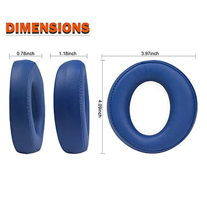 MOLGRIA Replacement Ear Pads, Earpads Cushion Cover for Sony PS3 PS4 Gold Wireless Playstation 3 Playstation 4 Headset CECHYA-0083 Stereo 7.1 Virtual Surround Headset(Blue) - color: Blue