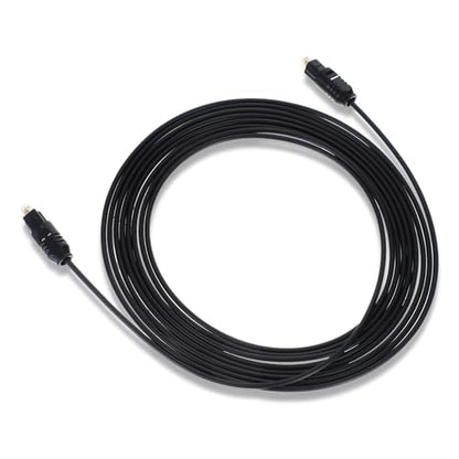 Optical Audio Cable 10 Feet, 10ft / 3meter Optical Cable for Soundbar Ultra Thin Cord Fiber Optic Cord Compatible with Sound Bar TV Home Theater