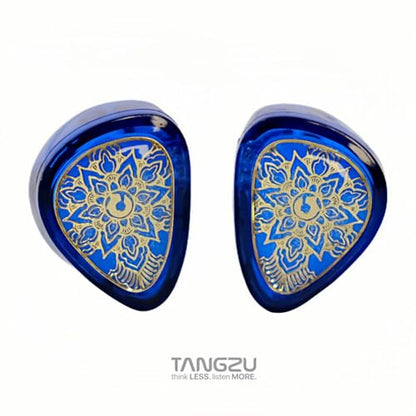 TANGZU WANER S.G 2 Single Dynamic in-Ear Headphones, 10mm PET Diaphragm, 0.78mm Double pinhole, HiFi Sound (Blue, 3.5 mm with Mic) - color: Blue, size: 3.5mm Jack with Mic