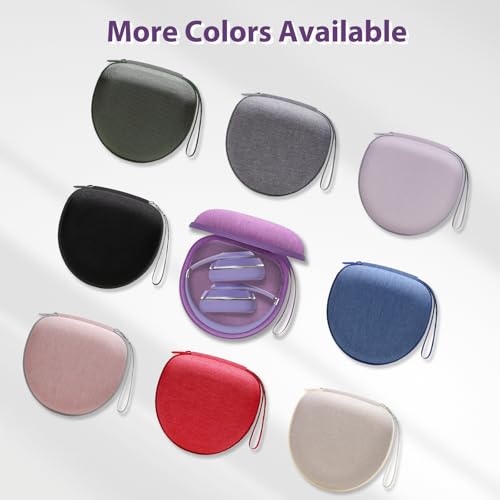 Headphone Case for JLab/Beats/TOZO/JBL/BERIBES/Picun Etc Headphones, Purple | for JLab JBuds Lux ANC/Go Lux ANC, Beats Studio Pro/Solo 4 3,TOZO HT3,KVIDIO Etc Headphone, Hard Shell Case for Travel Home - color: Purple