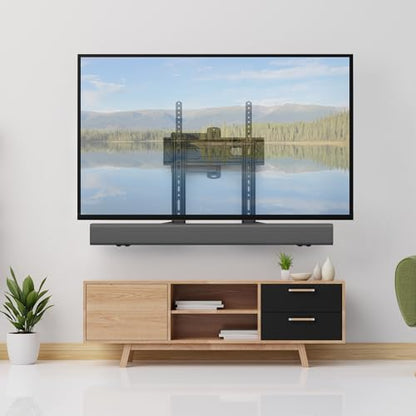 USX MOUNT Soundbar Mount, Sound Bar Mount for Mounting Above or Under TV, Fits Most of Sound Bars Up to 16 Lbs, with Detachable Extension Plates - size: Soundbar Mount up to 16 lbs