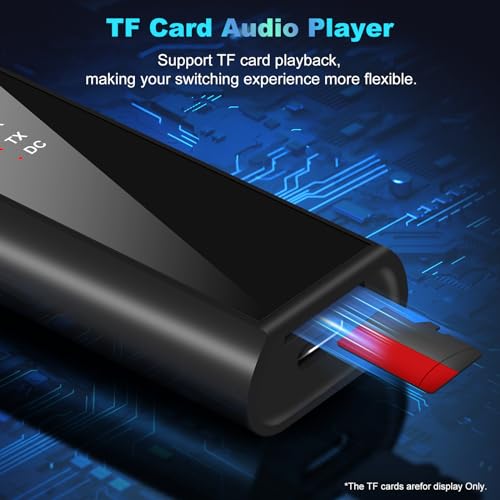 Creative.c Bluetooth Aux Adapter Compatible with PlayStation Portal Remote Player 5.1 Transmitter and Receiver 2 in 1 Wireless 3.5mm, Car TV Home Stereo System Headphones