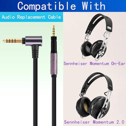 FAAEAL Audio Cable Compatible with Sennheiser Momentum 4 Momentum 3 Momentum 2.0 HD450BT PXC550 HD400S Headphones for Musician Audiophile 4.9ft 4.4mm Plug - style: 4.4mm