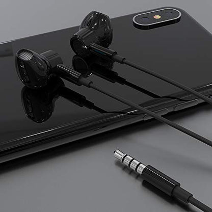 3.5mm HiFi Stereo Earbuds Wired Headphones Earphones w Mic Volume Control for Moto G Stylus Power Pure Play Google Pixel 4a 5a 3a Samsung Galaxy S10 S9 Plus S10e A03s A23 A52 A14 A13 A12 A52 TCL 30 SE
