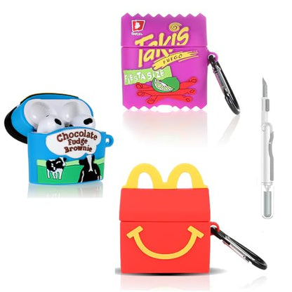 (3Pack+Cleaner Pen) XMBYGY Case for AirPods 3rd Generation Earbuds with Cleaning Pen Kit, Cute Cartoon Skin Design Silicone Charging Case Protective Covers for AirPods 3 (RM+TAK+BJR) - color: RM+TAK+BJR