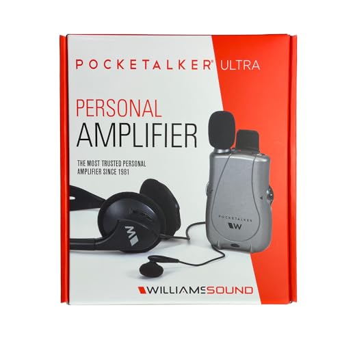 Williams Sound PockeTalker Ultra DUO Sound Amplifier with Headphone & Earbud