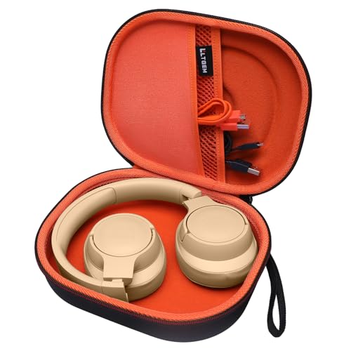 Case for JBL Tune 770NC/510BT/720BT/520BT/670NC/520C Headphones Orange | Hard Carrying Travel Case for JBL Live 770NC/670NC/680NC/780NC Headphones - color: 7.Black outside + Orange inside
