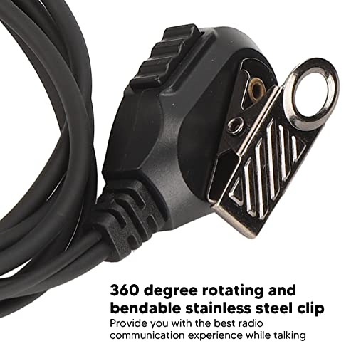 Two Way Radio Headset, Walkie Talkie Earpiece with Microphone and 2 Pin Connector for Retevis Radios (2 Pack)