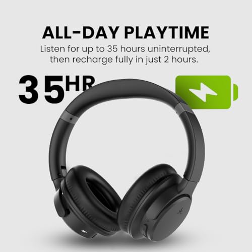 Avantree Ensemble - Wireless Headphones for TV Watching for Seniors | Easy Setup & Charging Dock, Works via Optical, AUX or Bluetooth on Compatible TVs, 35H Playtime, Comfortable Fit