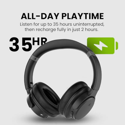 Avantree Ensemble - Wireless Headphones for TV Watching for Seniors | Easy Setup & Charging Dock, Works via Optical, AUX or Bluetooth on Compatible TVs, 35H Playtime, Comfortable Fit