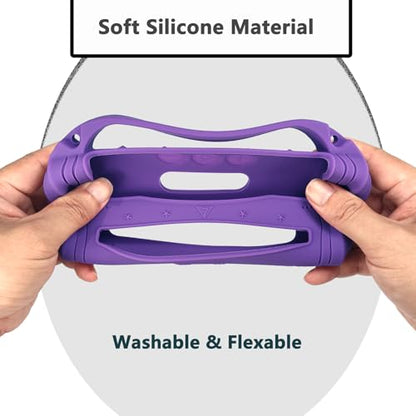 JCHPINE Silicone Cover and Carrying Case for JBL Flip 7 Portable Speaker - color: Purple