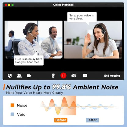 USB Headset with Microphone for PC, Computer Headset with Noise Cancelling Microphone for Laptop,3.5MM Jack USB Wired Headset with Mute in-line Control for Office Online Class Skype Zoom Meetings - color: USB C & 3.5mm -786