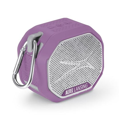 Altec Lansing HYDRATREK Magnetic Bluetooth Speaker, Waterproof IP67, Portable Speaker, True Wireless Pairing, USB-C Quick Charge, 3.7V 400mAh Battery, Voice Assistant, Perfect for Any Adventure - color: Purple/White