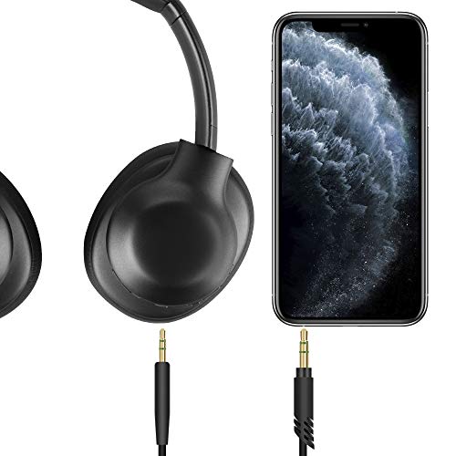 Linkidea Audio Cable Compatible with JBL Tour One M2, Tune 770NC/760NC/750BTNC/660NC, Live 660NC/ 650BTNC, Denon AH-GC25W, 3.5mm to 2.5mm Replacement Aux Cord (5 ft/1.5 m)