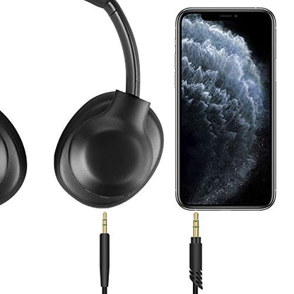 Linkidea Audio Cable Compatible with JBL Tour One M2, Tune 770NC/760NC/750BTNC/660NC, Live 660NC/ 650BTNC, Denon AH-GC25W, 3.5mm to 2.5mm Replacement Aux Cord (5 ft/1.5 m)
