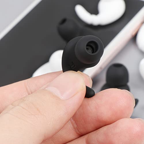 Earbuds Replacement Tips Soft Silicone Earbud Locks Sport Grips Earphones Stabilizer Fins Wings Tips for in-Ear Earbuds Eartips Replacement