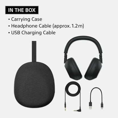 Sony WH-1000XM6 The Best Noise Cancelling Wireless Headphones, Black | HD NC Processor QN3, 12 Microphones, Adaptive NC Optimizer, Mastered by Engineers, Studio-Quality, Up to 30 Hrs of Battery - color: BLACK