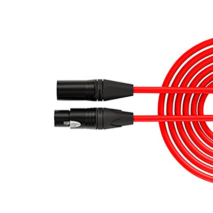 RØDE XLR-3 Premium XLR Cable (3m, Red) - color: Red