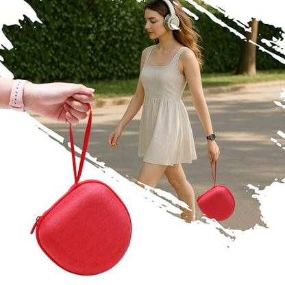 Headphone Case for Beats/Jlab/TOZO/BERIBES/Picun Etc Headphones, Red | for JLab JBuds Lux ANC/Go Lux ANC, Beats Studio Pro/Solo 4 3,TOZO HT3,KVIDIO Etc Headphone, Hard Shell Case for Travel Home - color: Red
