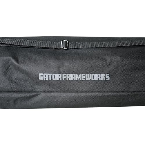 Gator Frameworks Rok-It Series Set of Lightweight Aluminum Tripod Speaker Stand with Heavy-Duty Carry Bag, Dual-diameter 35mm to 38mm Pole, and Supports up to 120 lbs (RI-SPKRSTDSET-250-AL) - style: Set of (2) Stands