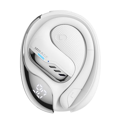 Transformers Earbuds T55, Bluetooth Wireless Gaming Earbuds with Mic, Open-Back in Ear Earbuds, Low Latency, HiFi Calling, Dual Modes, LED Display (Mirage White) - color: Mirage White