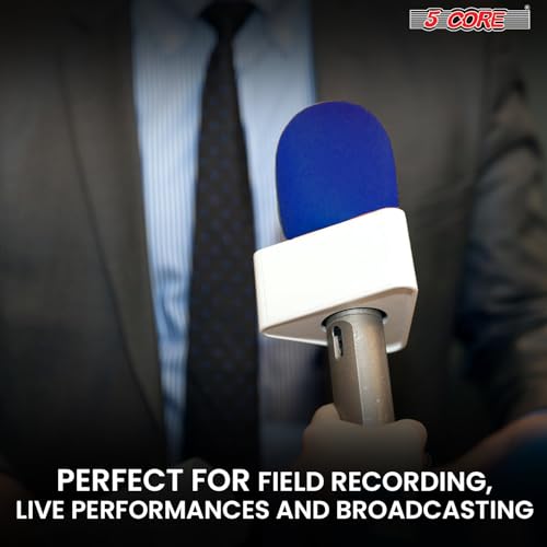 5 Core Microphone Covers Foam Mic Windscreen for Most Standard Handheld Microphone - PARENT SPONGE (1 Pack)