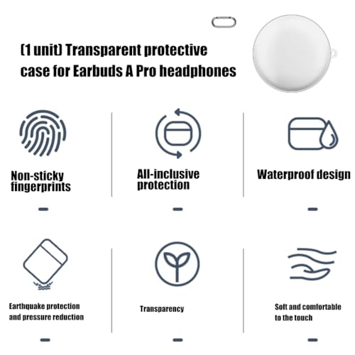 Protective Case Sleeve Housing Waterproof for Earphone Shockproof Nonslip Offering Comprehensive Dust and Water Defense