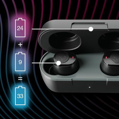 Skullcandy Jib True 2 Wireless Earbuds,Bluetooth Headphones,Up to 33 Hours Battery with Charging Case,Noise Isolating Fit,Sweat and Water Resistant,Microphone for iPhone Android-True Black,(Pack of 2) - color: True Black, size: Jib True 2 (Pack of 2)