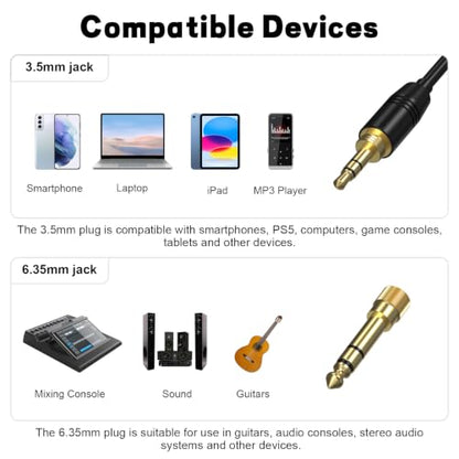 Replacement Coiled Cable for Beyerdynamic DT990 DT770 DT900 PRO X, AKG Q701 | 3.5mm to Mini-XLR Audio Cable Compatible with Beyerdynamic DT700 PRO X, DT1990 PRO MKII, Headphone Cord for AKG K240, K702