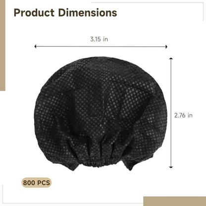 800Pcs Disposable Microphone Covers, Non-Woven Fabric Handheld Windscreen Foam Covers,Mic Cover with Elastic Bands, Universal Fit for KTV, Bars, Conferences, Performances and Recording Studios
