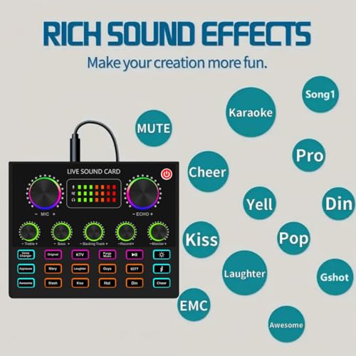 sktome Podcast Equipment Bundle, V8max Voice Changer with Podcast Microphone Bundle - Studio Condenser Microphone Perfect for Podcasting, Recording, Singing, Streaming and Gaming