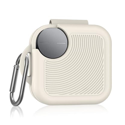for CMF Buds 2 Plus/CMF Buds 2 / CMF Buds Pro 2 Case Cover, Soft Silicone Protective Earbuds Case, Headphones Case with Carabiner Accessories Set(White) - color: White
