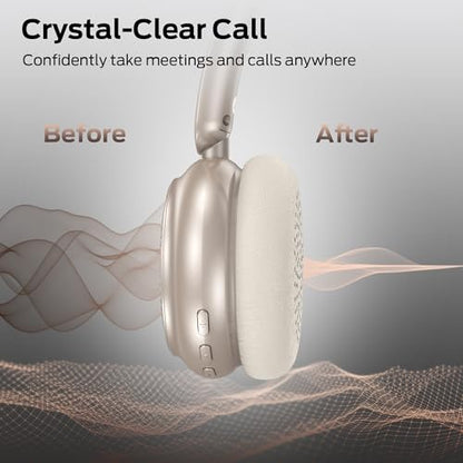Monster N-Tune MINI 01 Bluetooth Headphones - Bluetooth 6.0 On-Ear Headphones with Speed Charge, Clear Audio, 50H Playtime, Comfortable & Lightweight Design, Hands-Free Calls (White)