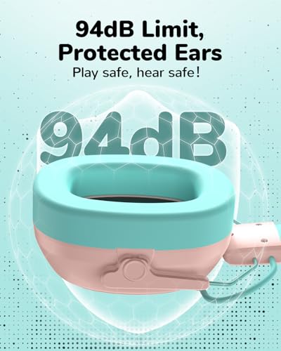 Kids Noise Cancelling Headphones, Sound Proof Ear Protection, 29dB SNR Noise Reduction Bluetooth 6.0 Earmuff, 94dB Lock - 80H Playtime, Hearing Protection for Autism, Shooting Gun Range Mowing (Pink) - color: Pink