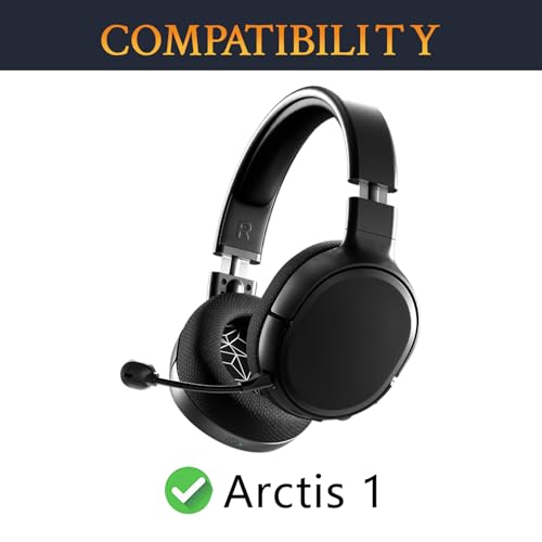 SOULWIT Headband for SteelSeries Arctis 1 Headphones, Replacement Headstrap Pad Repair Part - Black