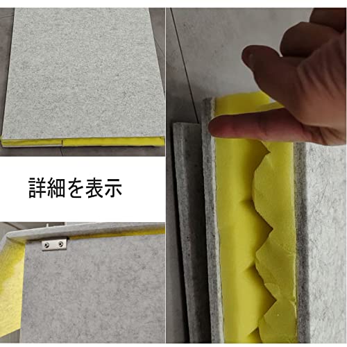 Portable Sound Recording Vocal Booth Box,Sound Proof Foam Panels,Large, Foldable,Super Dense Sound Absorbing Foam,Sound Panels, for Condenser Microphone Recording Equipment