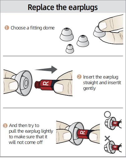 Hearing Aid Ear Domes Cleaning Tools Hearing Aid Close Domes for Resound Sure Fit Style RIC RITE and Open Fit BTE Hearing Amplifier with Brush Cleaner（S Size 8PCS) - size: S