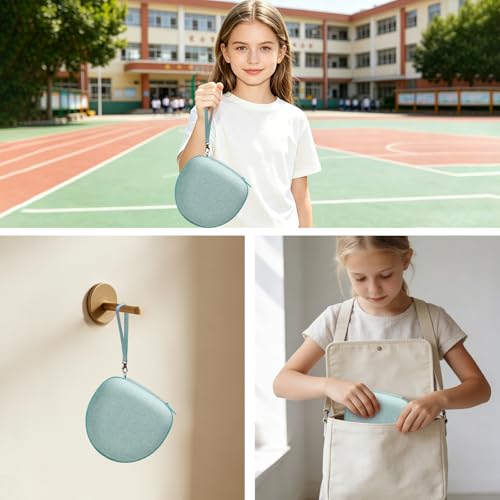 Kids Headphones Case Compatible with JBL/iClever Headphone,Green,Case Only | Compatible with JBL Junior JR 320 320BT/iClever BTH12 HS19 BTH20 BTH22 BTH26/Candy Bila/Acer/MIDOLA/JoySpark Etc Headphone - color: Mint Green