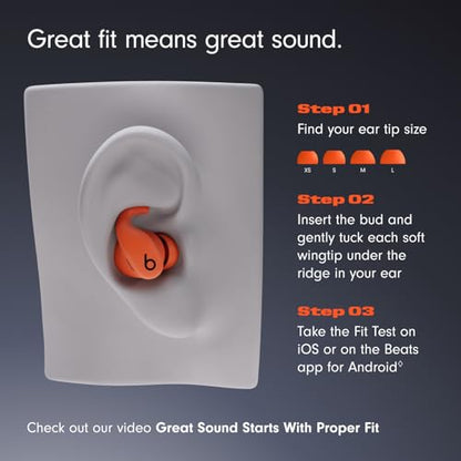 Beats Powerbeats Fit - Wireless Noise Cancelling Workout Earbuds with Secure-Fit Wingtips, Up to 30-Hour Battery Life, Sweat & Water Resistant, Apple & Android Compatible - Power Pink - color: Power Pink, style: Powerbeats Fit