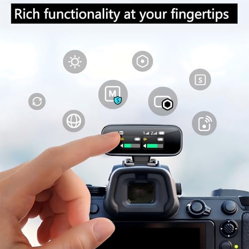 Wireless Lavalier Microphone (2 TX + 1 RX + Charging Case), Intelligent Noise Reduction, 24-bit/48kHz Sampling Rate, 820 ft.(250m) Range, Mini Bluetooth Mic for iPhone/Android/Ipad/PC/Camera
