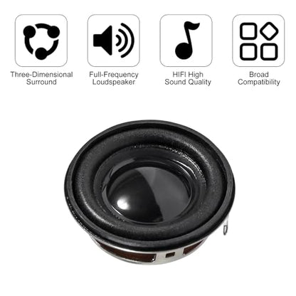 6Pcs 1.5Inch 40MM Mini Portable Speakers 4ohm 3W Full Frequency Stereo Sound Small HiFi Speaker