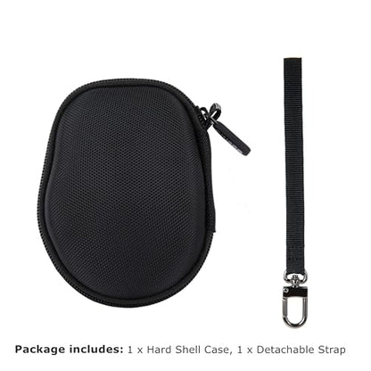 Ginsco Hard Travel Case Compatible with Logitech M720 Triathlon/M705 Marathon/M510/M550/M330/M317/M196/M185 Wireless Mouse, Universal Hard Shell Storage Case (Black, M) - color: Black, size: M