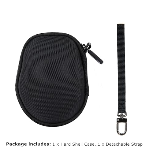 Ginsco Hard Travel Case Compatible with Logitech M720 Triathlon/M705 Marathon/M510/M550/M330/M317/M196/M185 Wireless Mouse, Universal Hard Shell Storage Case (Black, M) (Pack of 3) - color: Black, size: M (Pack of 3)