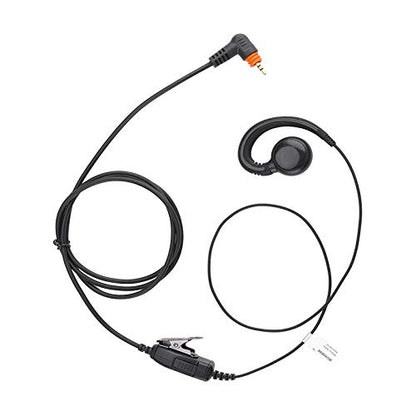 Translucent Acoustic Tube Earpiece PTT/Mic Compatible with Motorola SL300 SL3500e TLK100 SL7550 SL7550e SL7580 Walkie Talkie (Compatible with SL300-C Style)