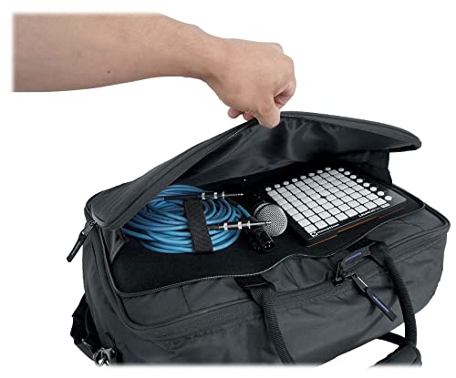 Rockville MB1916 Rainproof Padded DJ Mixer Gear Bag with Laptop Pocket