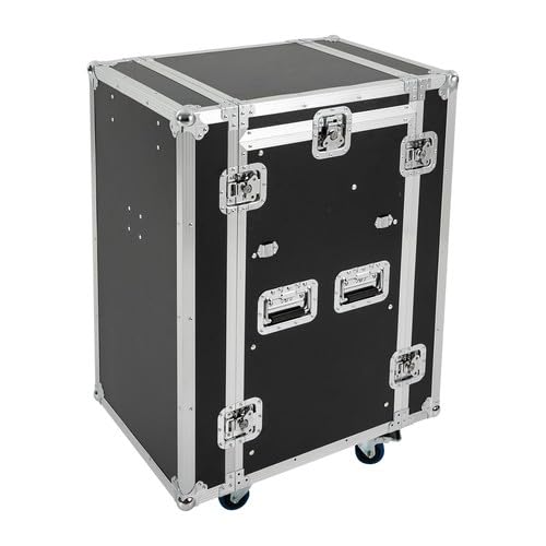 14U PA DJ Rack Case 2-layer Studio Rack with DJ Table Top, Network and Stereo Rack, Heavy-Duty Mobile Studio Equipment Cabinet with 4 Wheels, for Live Sound, KTV, Home Theater (One DJ Table Top) - color: One DJ Table Top