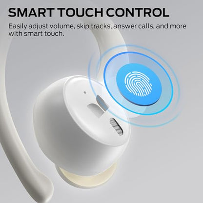 Monster N-Lite 216 Wireless Earbuds, Bluetooth 6.0 Headphones Noise Cancelling, Comfort Fit Ear Buds, Deep Bass Over Ear Buds 48H Playtime IPX6 Waterproof Earphones for Running/Workout/Gym