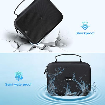 BOVKE Hard Drive Case for WD Elements My Book Seagate Expansion Desktop External Hard Drive HDD 6TB 8TB 10TB 12TB 14TB 16TB 18TB 22TB 24TB 26TB 28TB, 3.5 Inch Portable Desktop HDD Carrying Case, Black - color: Black