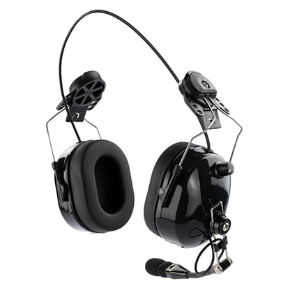 ArrowMax ASH1042-BK-K2 Dual Muff PNR Hard Hat Headset with PTT and Noise Cancelling MIC Compatible with BaoFeng BTECH UV-5R UV-5RA UV-5RE UV-5R3 Kenwood 2-PIN NX-1200 NX-1300 NX-P1200 NX-P1300 NX-3220