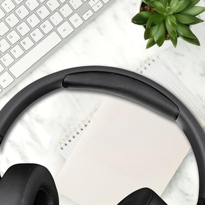 Tune 750BT Headband Pad Replacement Headband Cushion Pad Protein Leather Headband Pad Cover Compatible with JBL Tune 700BT 710BT 700BTNC 750BT 760BTNC Headphone Head Top Cushion - Black